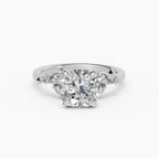 JASMINE cushion cluster engagement ring - band detail