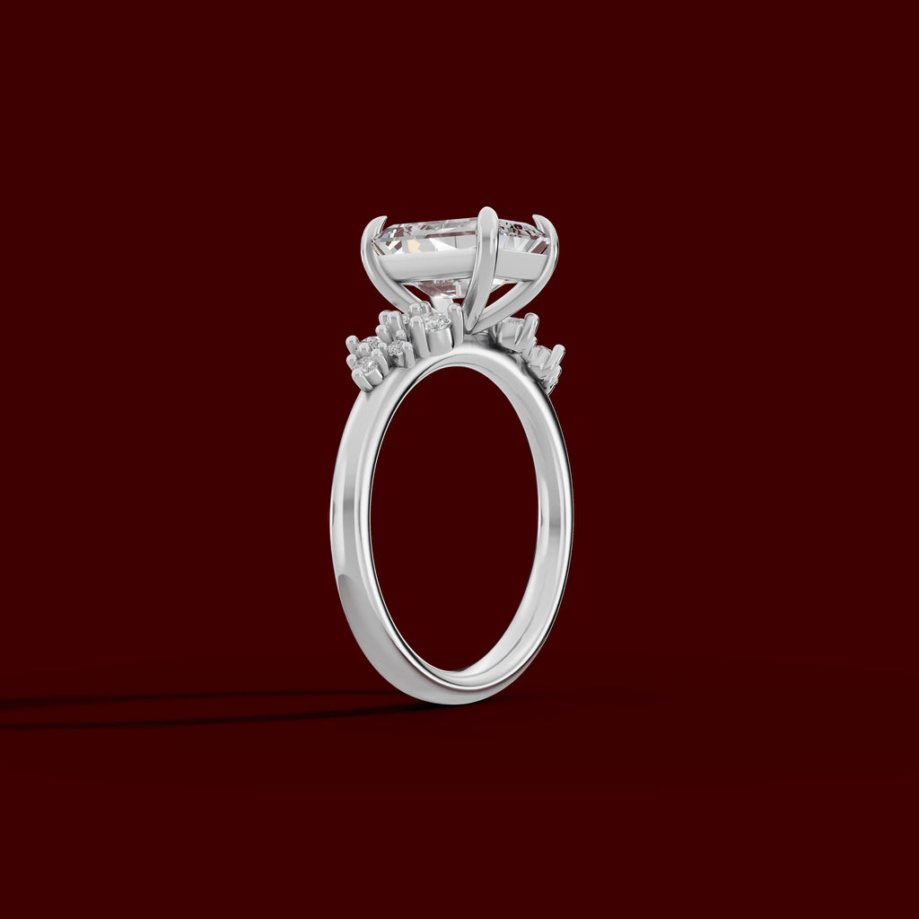 JASMINE | Anillo clúster esmeralda