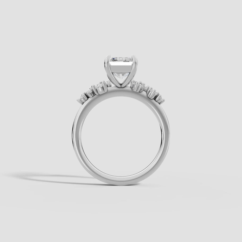 JASMINE | Anillo clúster esmeralda