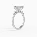 JASMINE princess cluster engagement ring - on hand