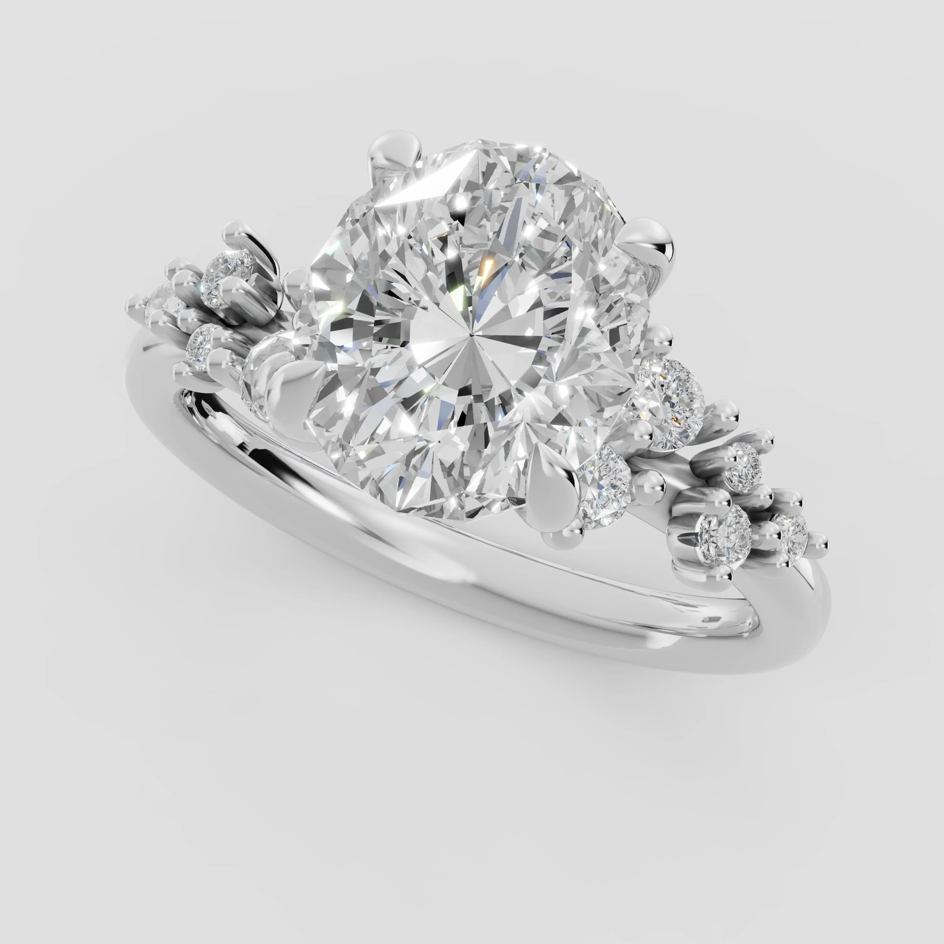 JASMINE | Anillo clúster oval