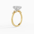 JASMINE marquise cluster engagement ring