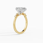 JASMINE pear cluster engagement ring