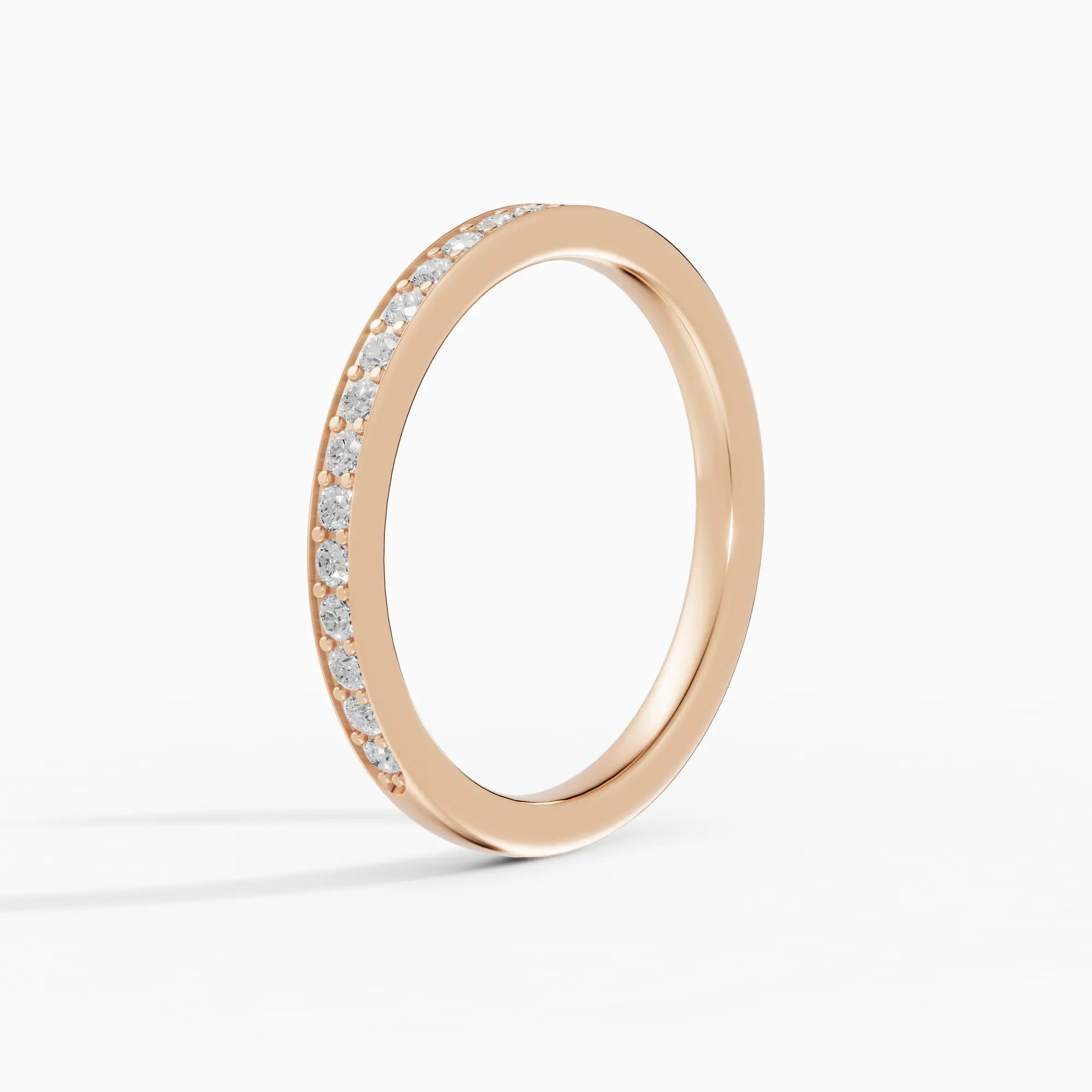 LUX | Alianza plana confort fit 2mm con pavé