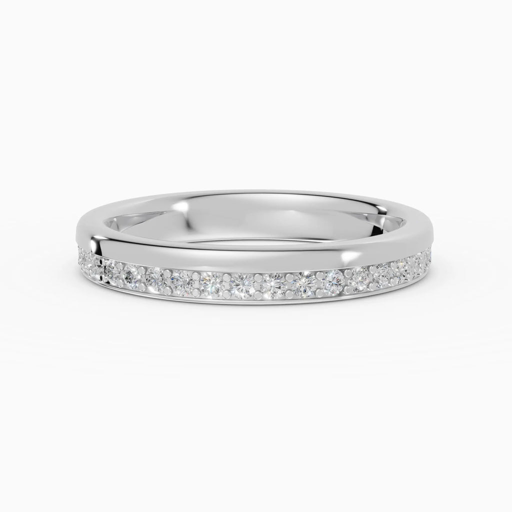 LUX | Alianza plana confort fit 3mm con pavé