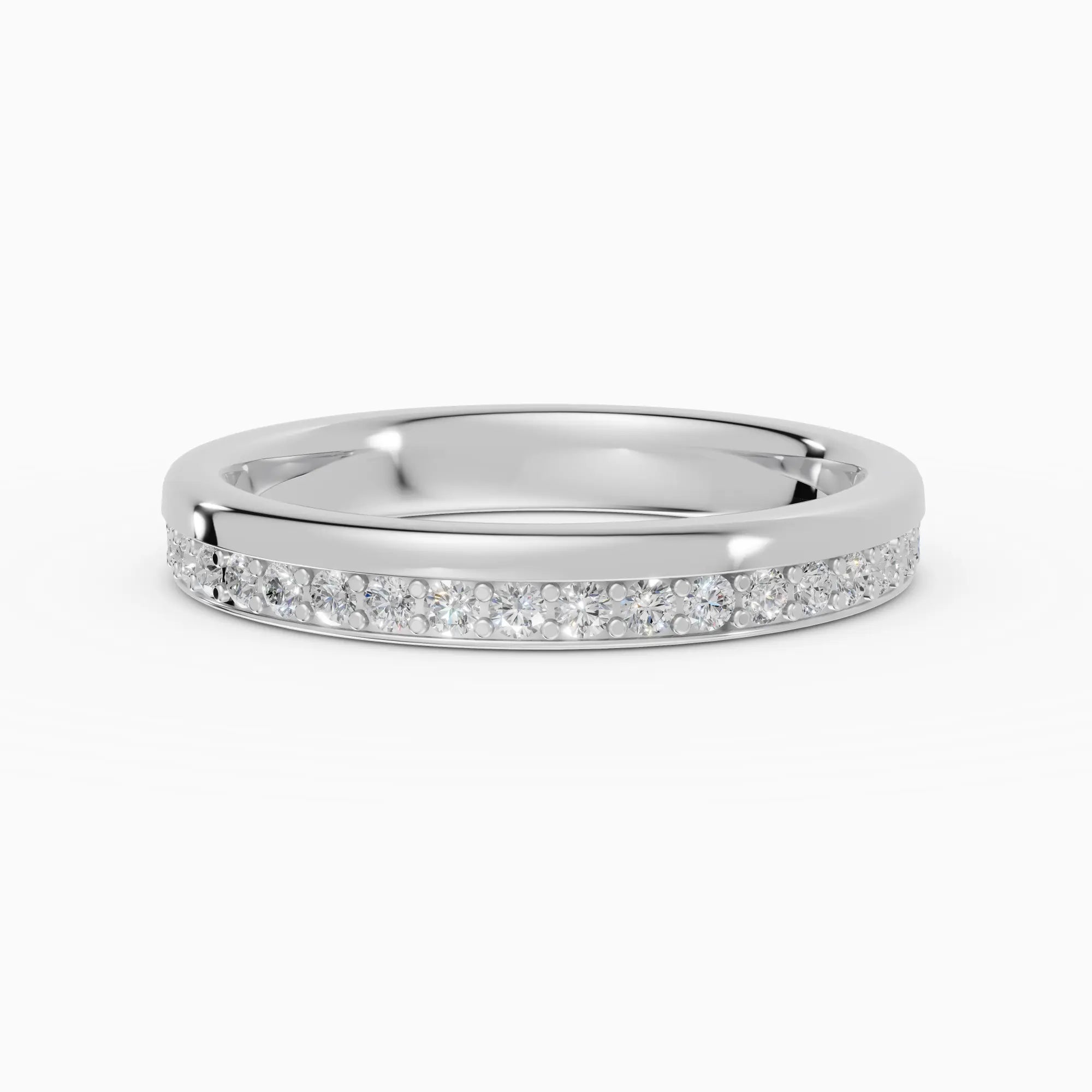 LUX | Alianza plana confort fit 3mm con pavé