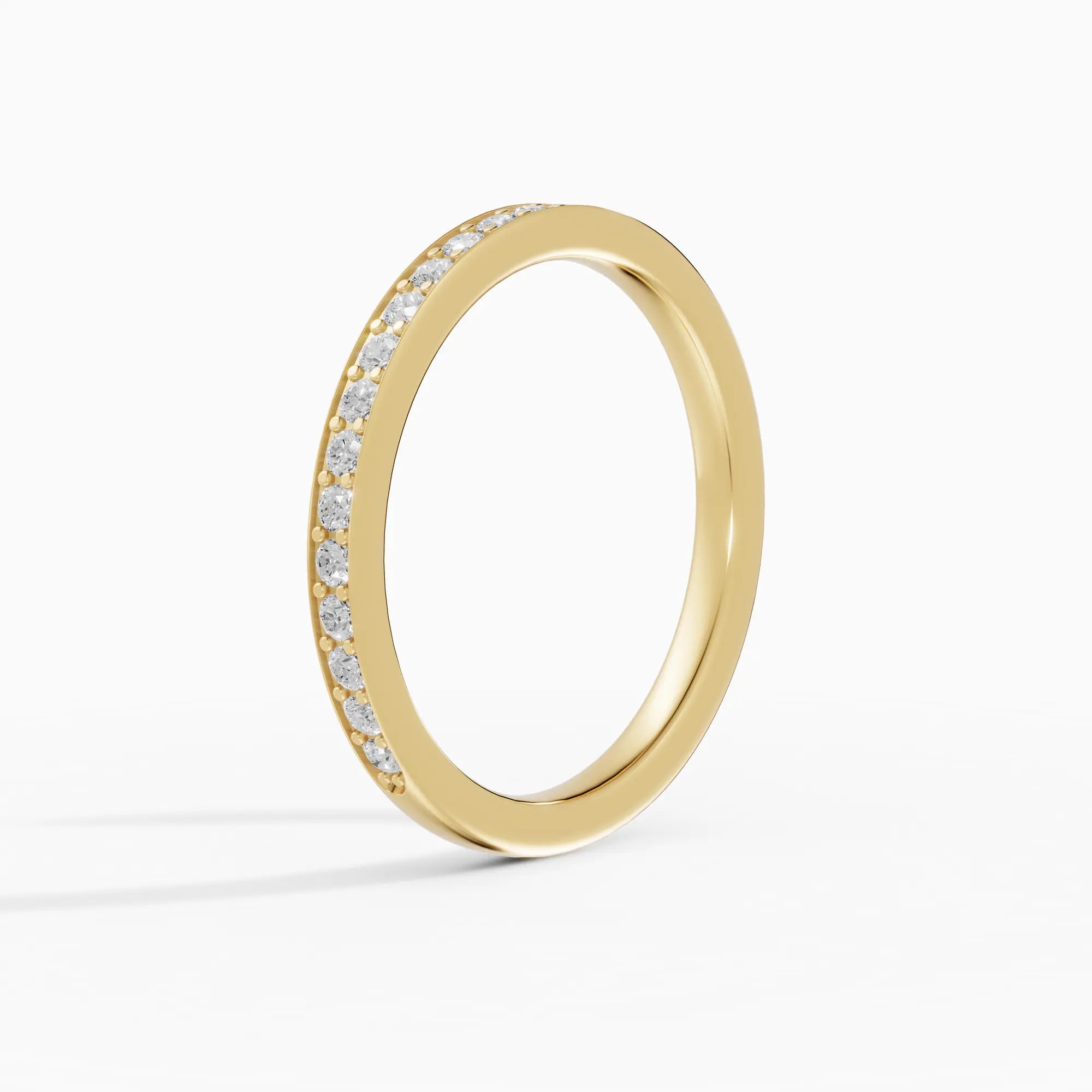 LUX | Alianza plana confort fit 2mm con pavé