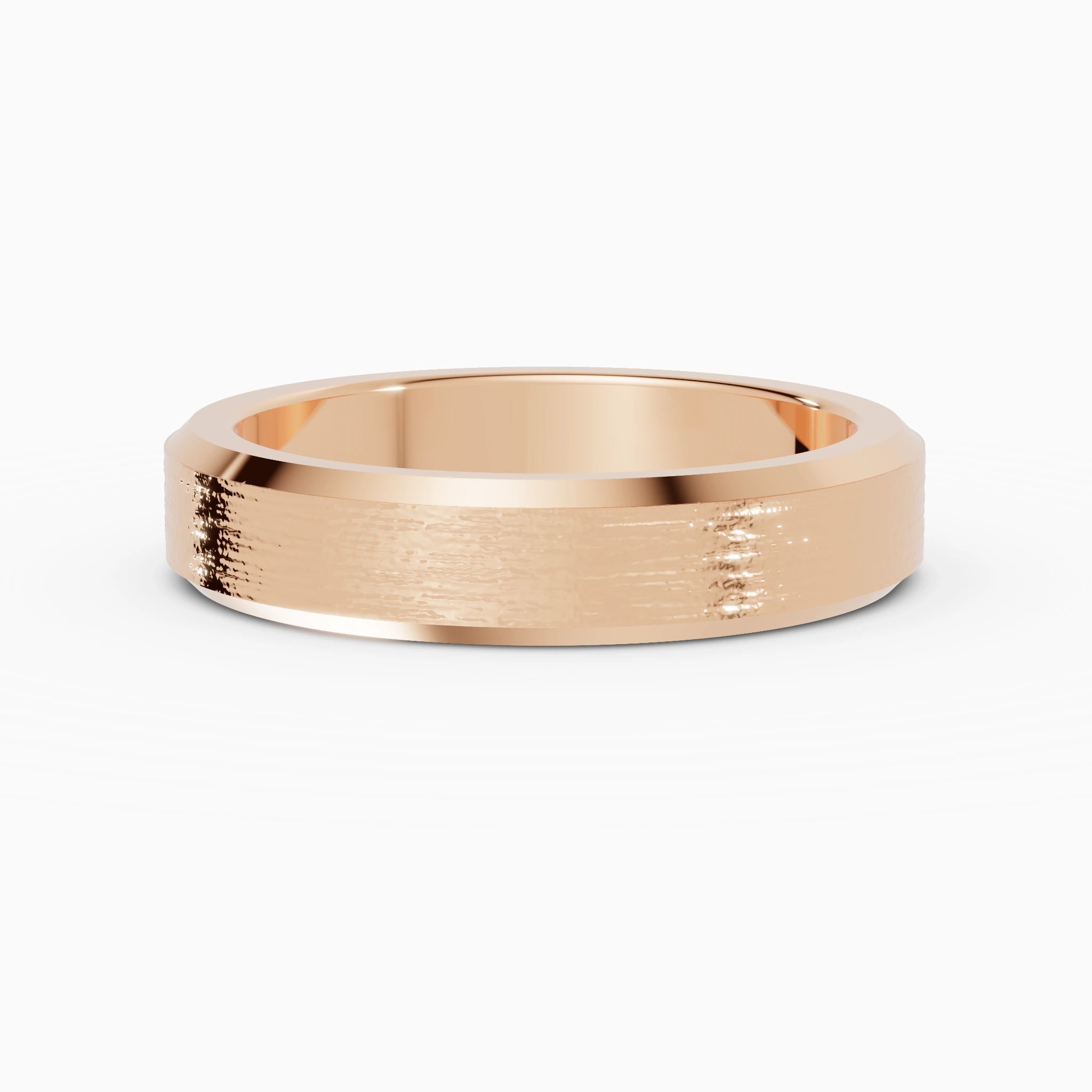 Anillo de compromiso Orion en oro rosa de 5 mm
