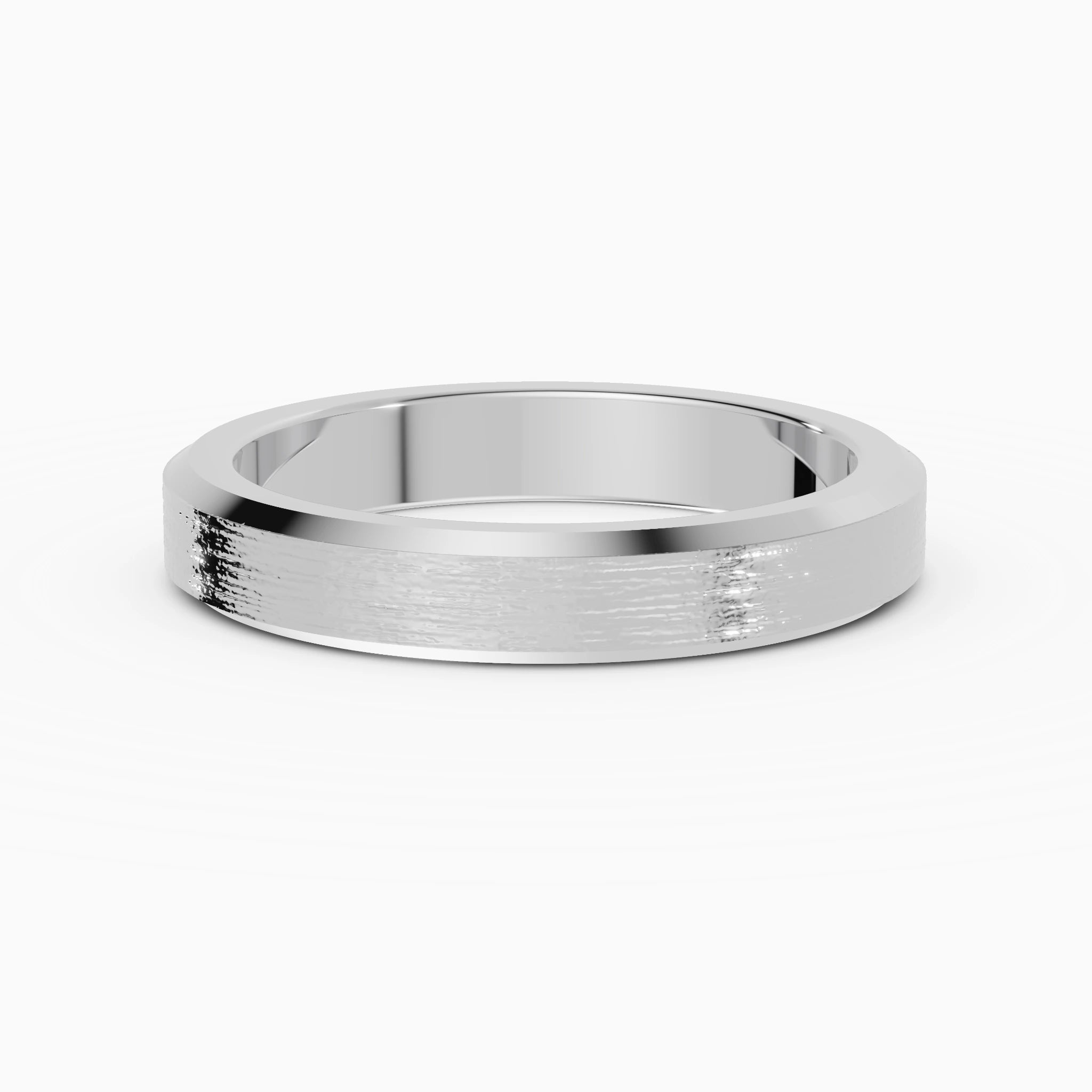 Anillo de compromiso Orion en oro blanco de 4 mm