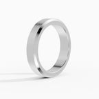 ORION engagement ring in white gold 5 mm, side view