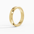 ORION engagement ring in yellow gold 4 mm, side view
