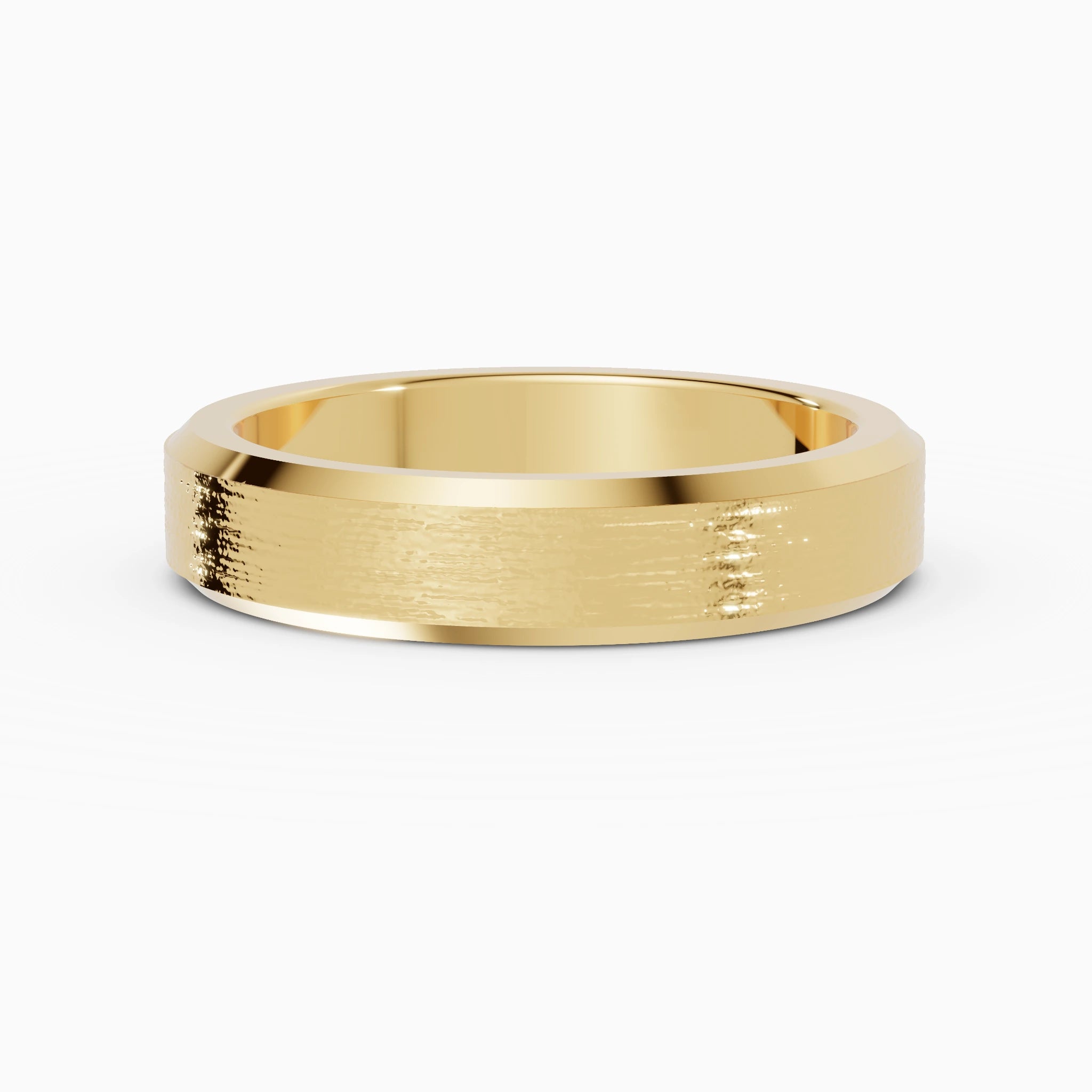 Anillo de compromiso Orion en oro amarillo de 5 mm
