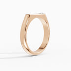 Fede Nuziale Personalizzabile Iniziale Diamante 4mm | SOLEIL