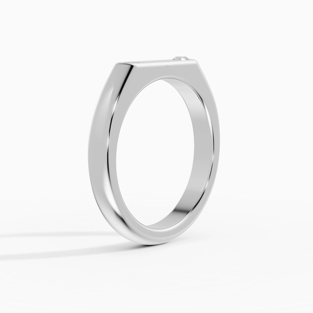 Alianza Personalizable Inicial Diamante 3mm | SOLEIL