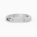 Alianza Personalizable Inicial Diamante 3mm | SOLEIL