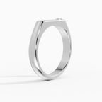 Fede Nuziale Personalizzabile Iniziale Diamante 4mm | SOLEIL