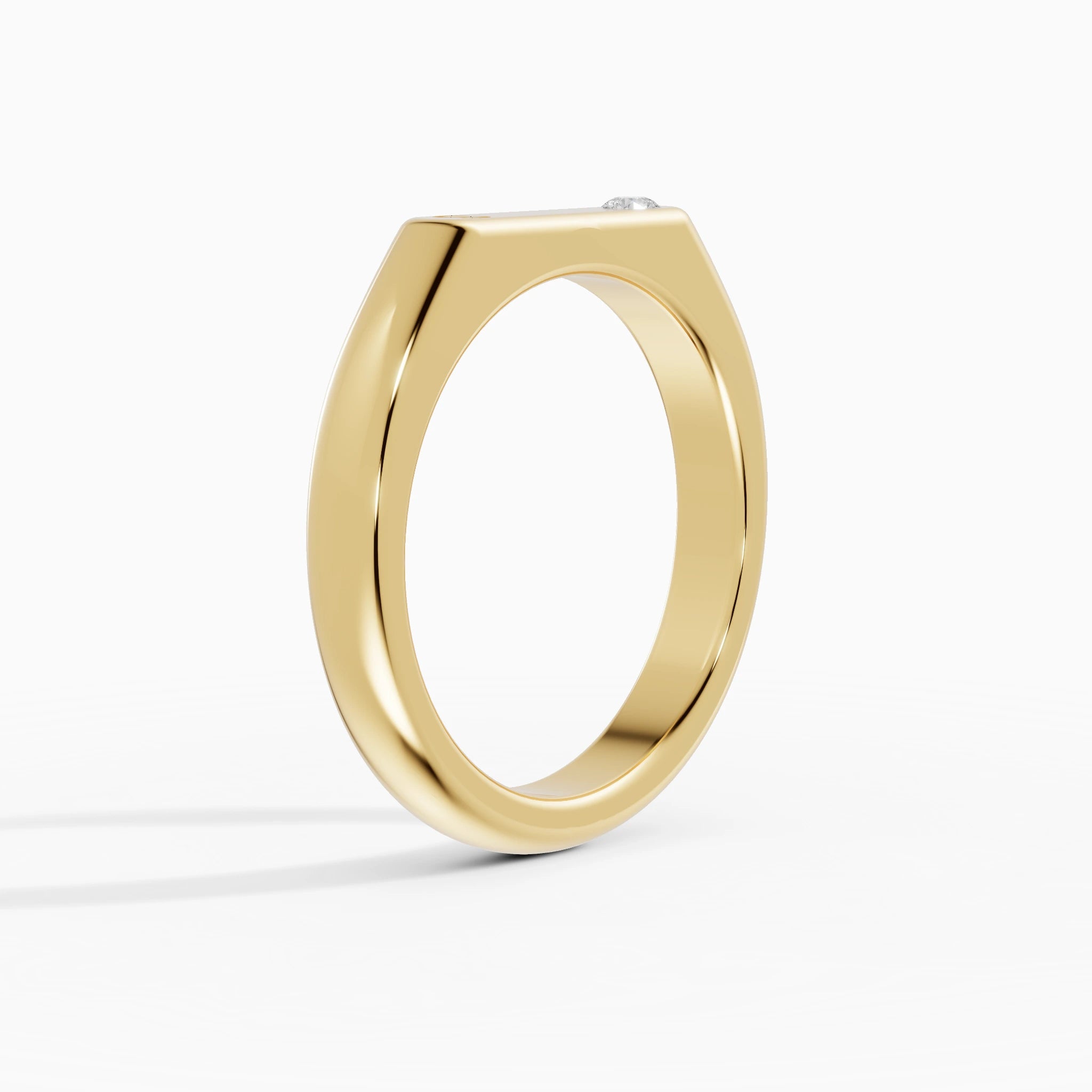 Alianza Personalizable Inicial Diamante 3mm | SOLEIL