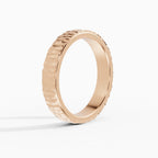Terra engagement ring in rose gold, 4.5mm, side view