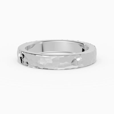 Anillo de compromiso Terra en oro blanco de 3,5 mm
