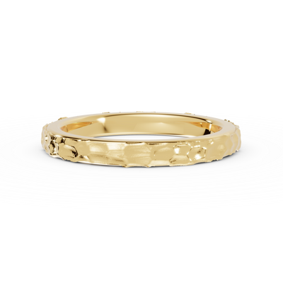 Anillo de compromiso Terra en oro amarillo de 2,5 mm