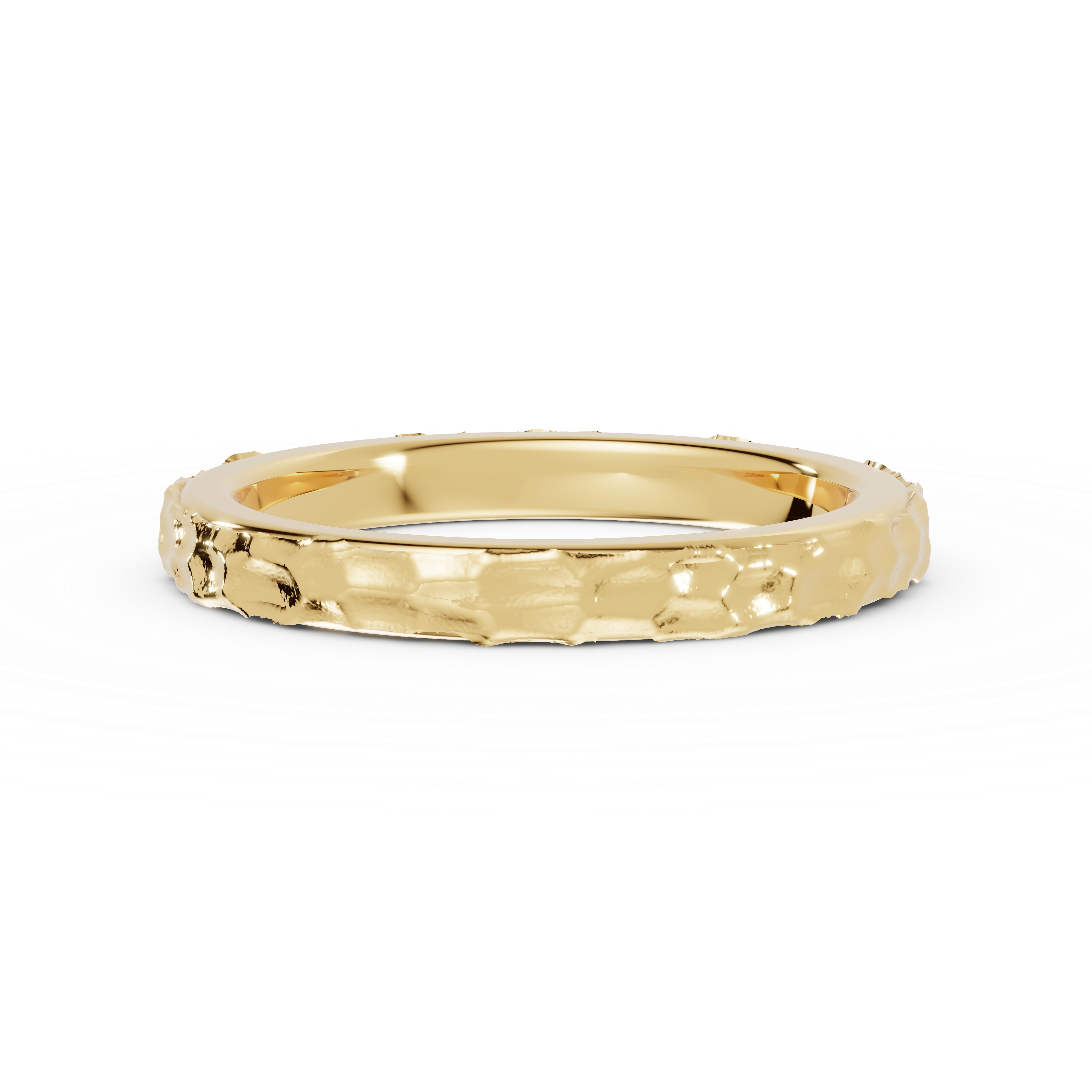 Anillo de compromiso Terra en oro amarillo de 2,5 mm
