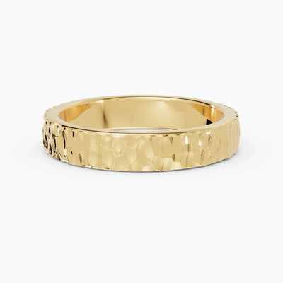 Anillo de compromiso Terra en oro amarillo de 4,5 mm