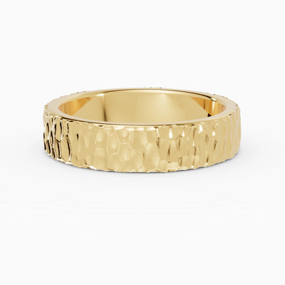 Anillo de compromiso Terra en oro amarillo de 5,5 mm