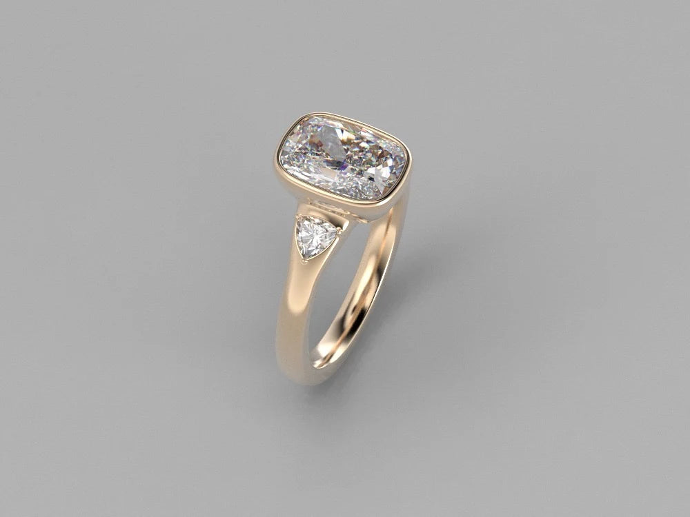Anillo de compromiso BRAVORA en primer plano