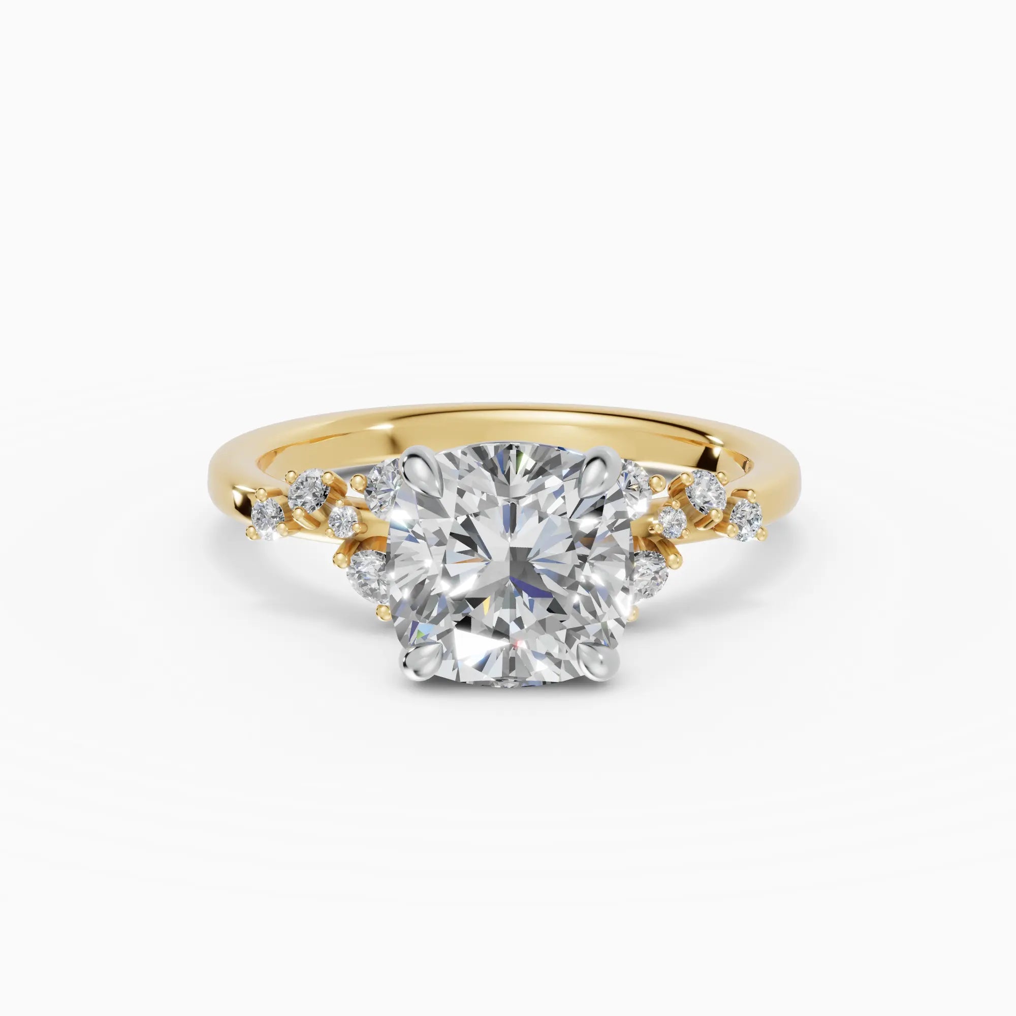 JASMINE | Anillo clúster cojín