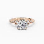 JASMINE cushion cluster engagement ring - measurements