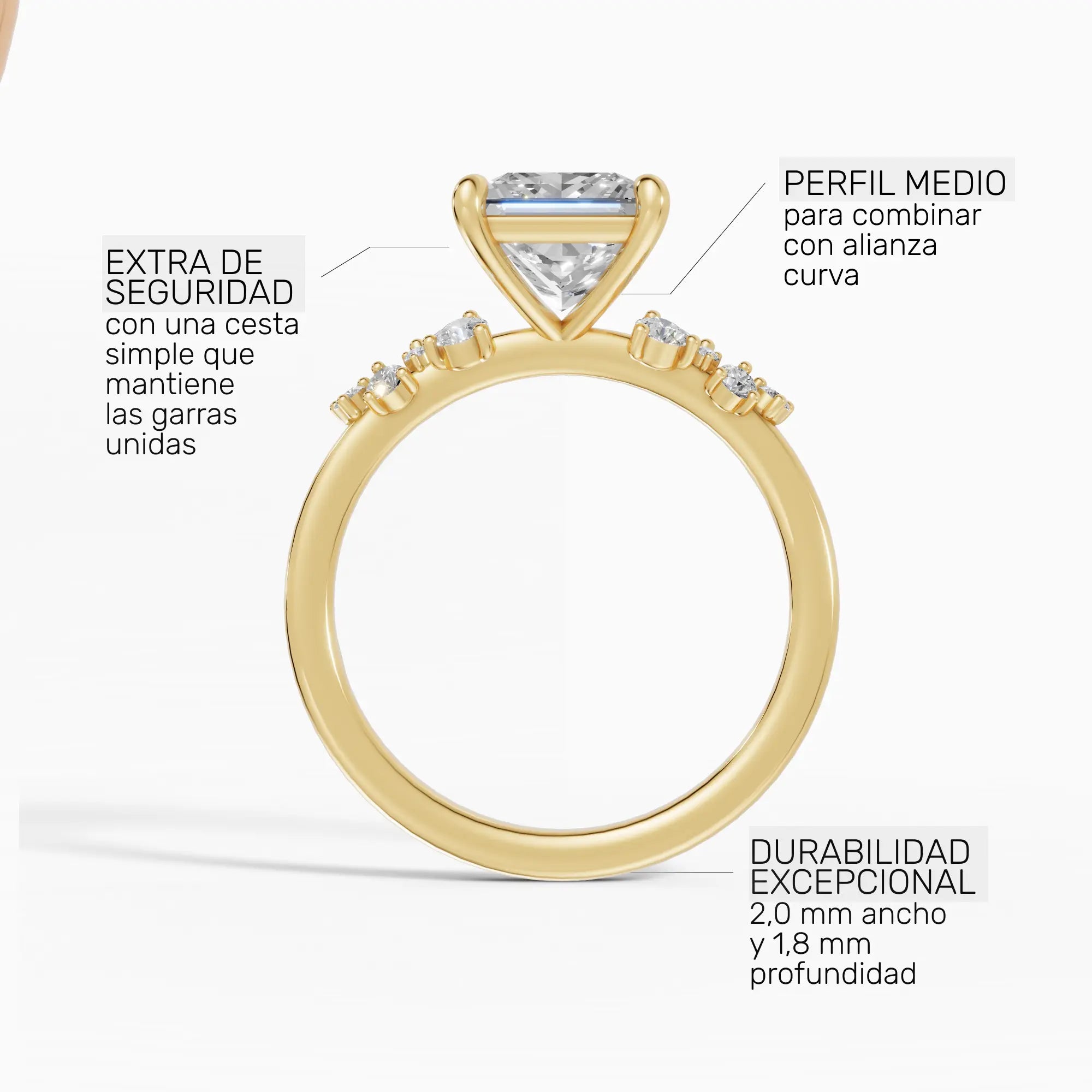 JASMINE | Anillo clúster princesa