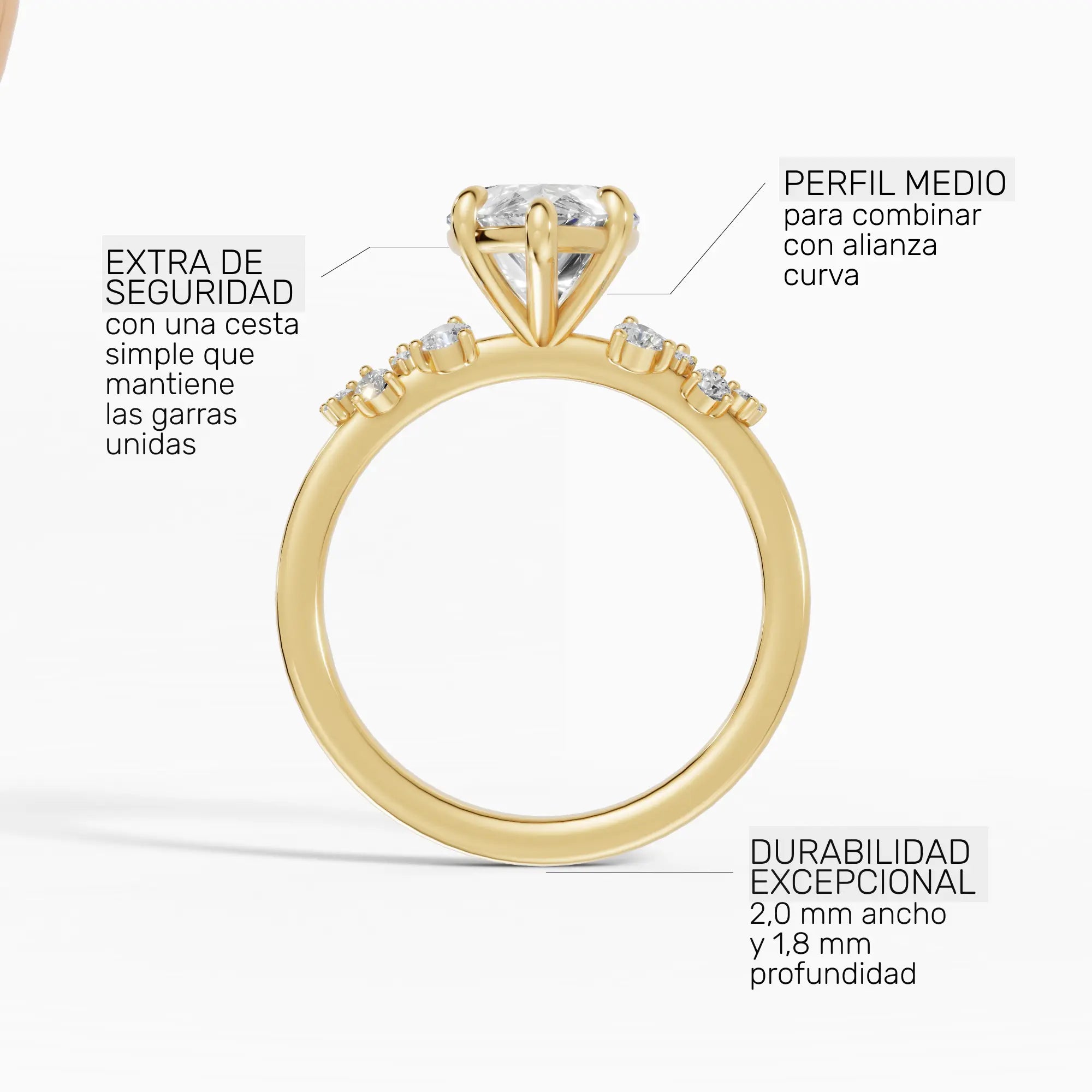 JASMINE | Anillo clúster pera