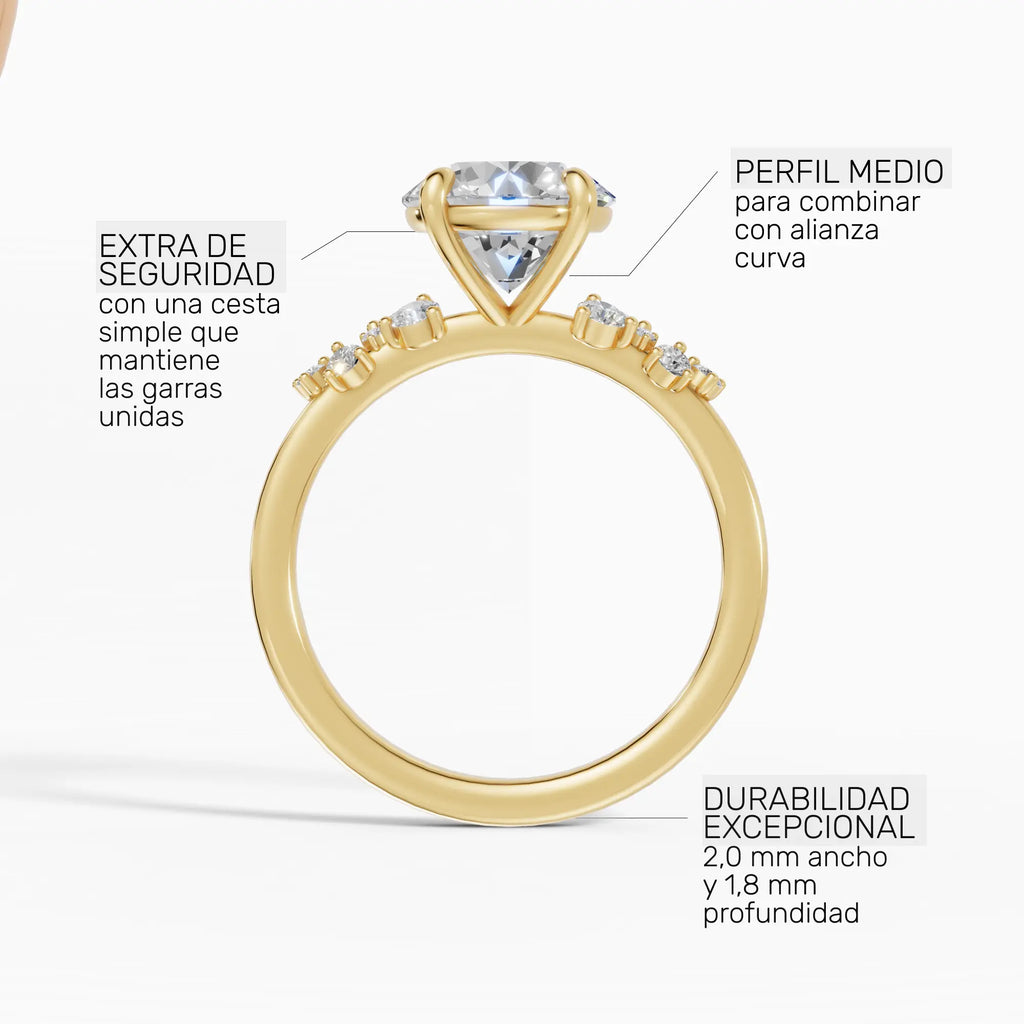 JASMINE | Anillo clúster brillante