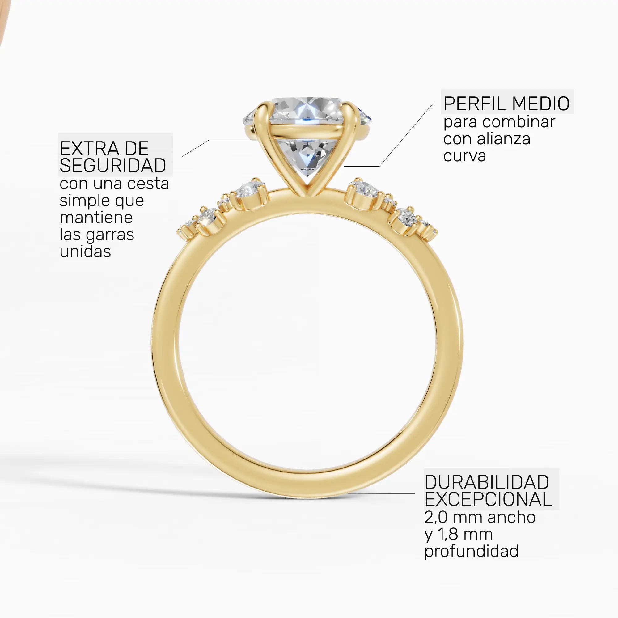 JASMINE | Anillo clúster brillante