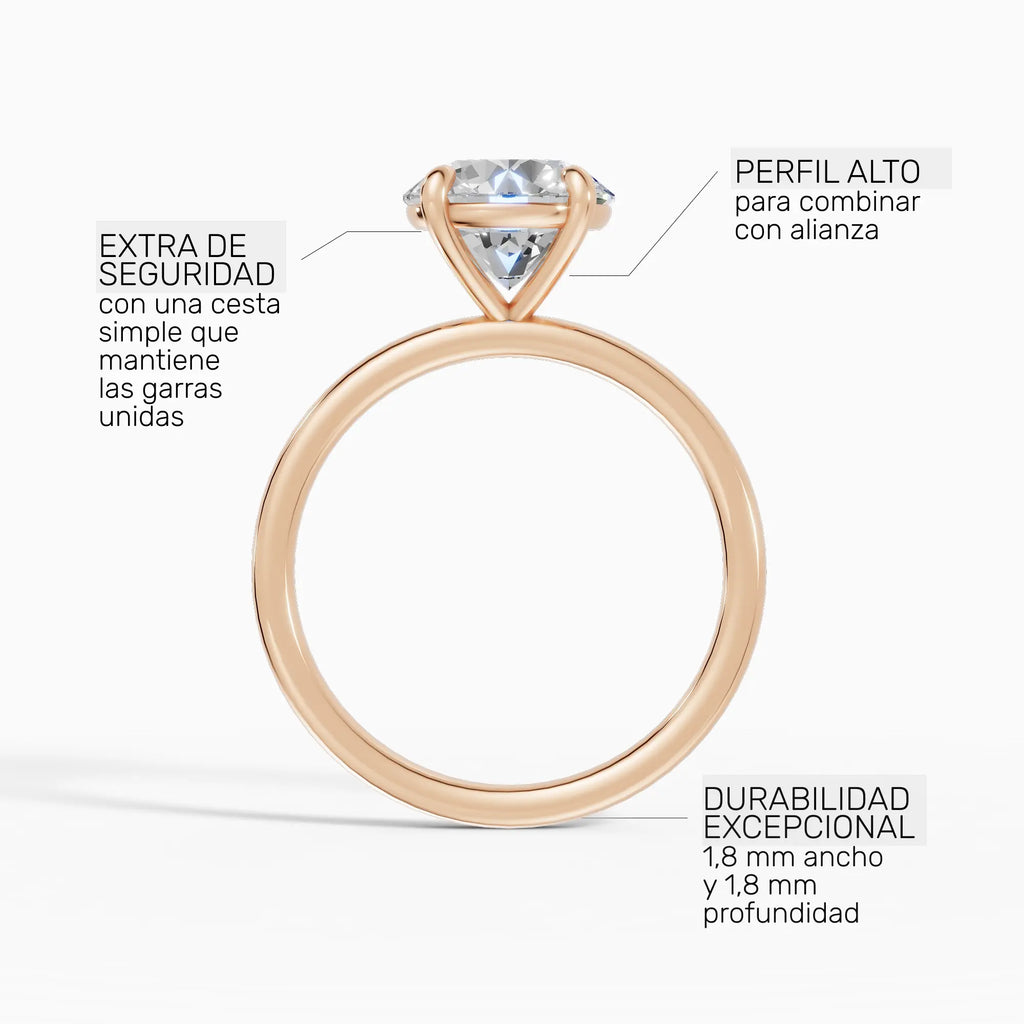 GAIA | Anillo solitario brillante