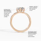 AXIS oval bypass setting engagement ring - gallery