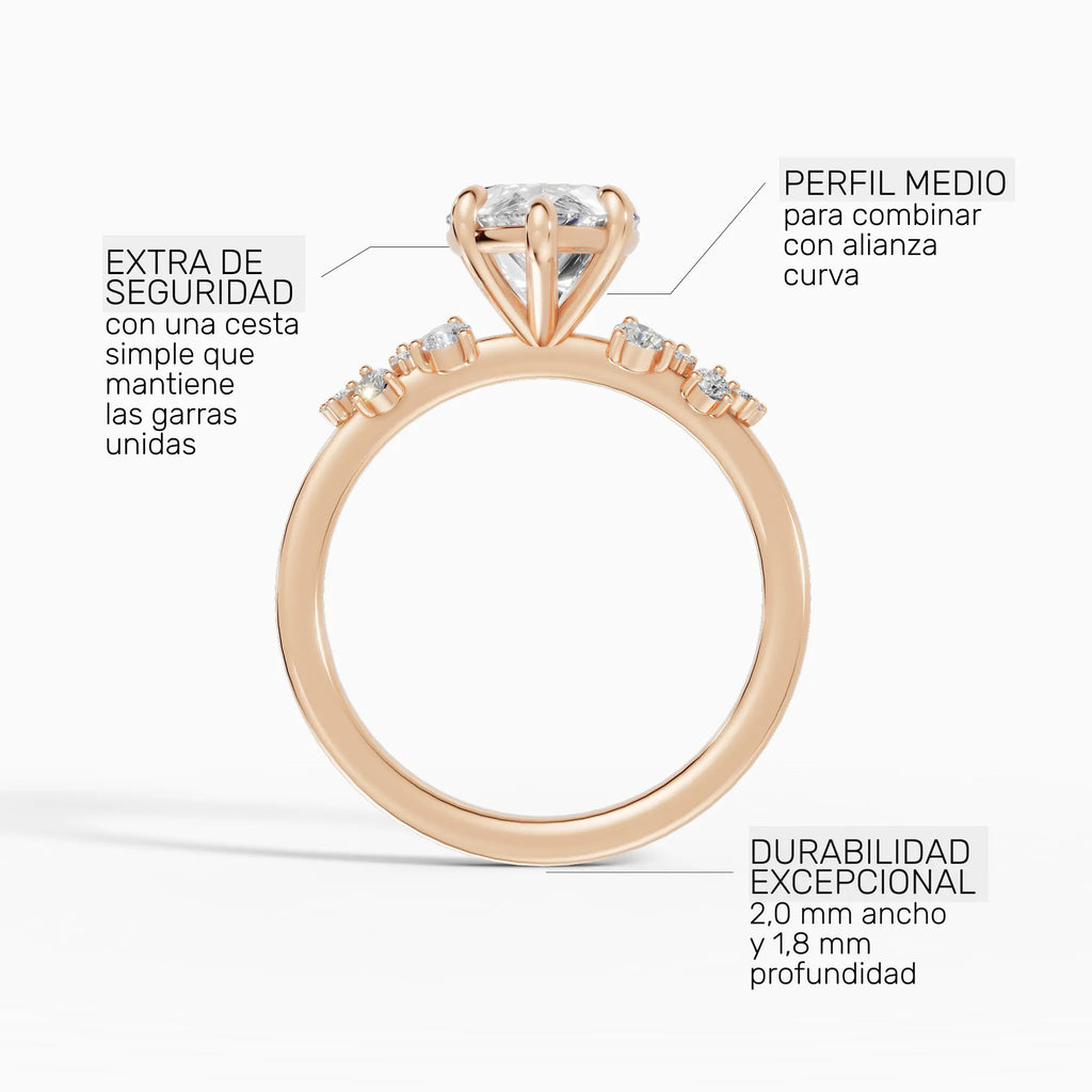 JASMINE | Anillo clúster pera