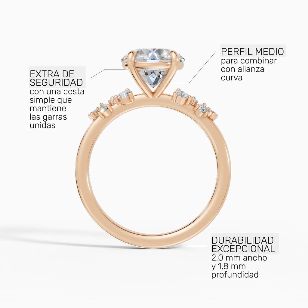 JASMINE | Anillo clúster brillante