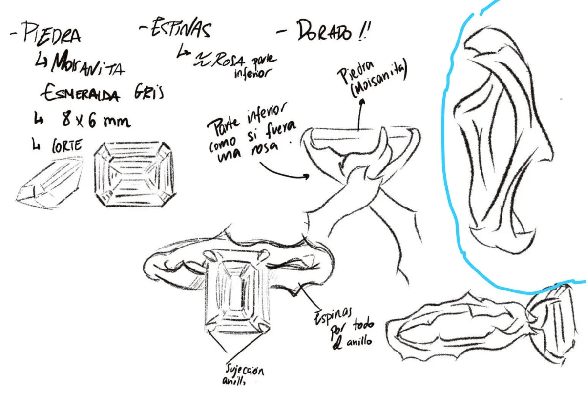 anillo compromiso personaliza rosa diamante laboratorio corte brillante 6 garras 2 quilates 14k 18k promesa pavé