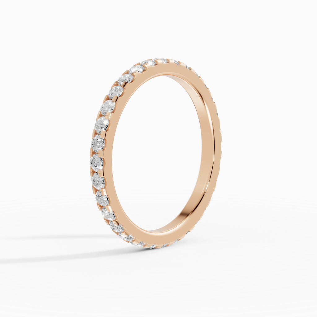 Alianzas Celeste en oro rosa - BRAVORA joyería