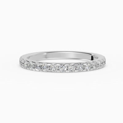 Alianzas Celeste en oro blanco - BRAVORA joyería