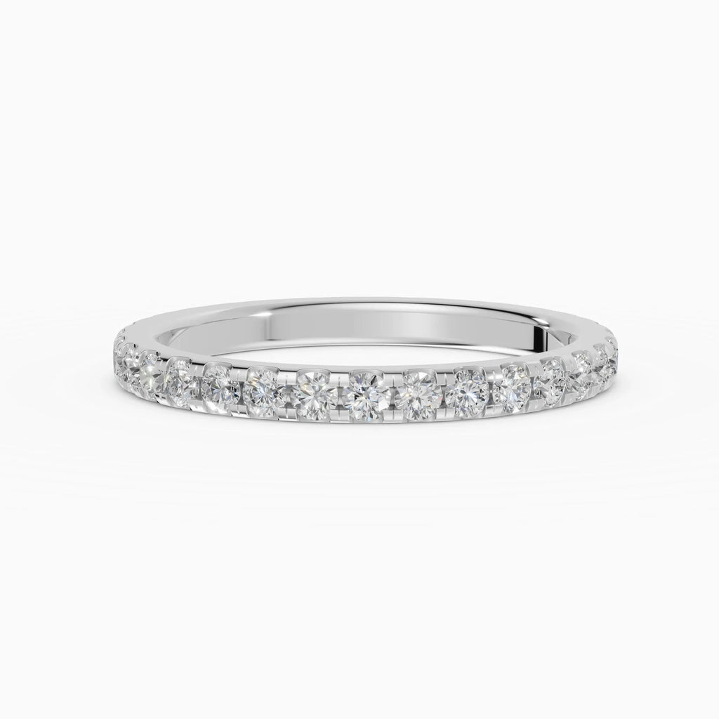Alianzas Celeste en oro blanco - BRAVORA joyería