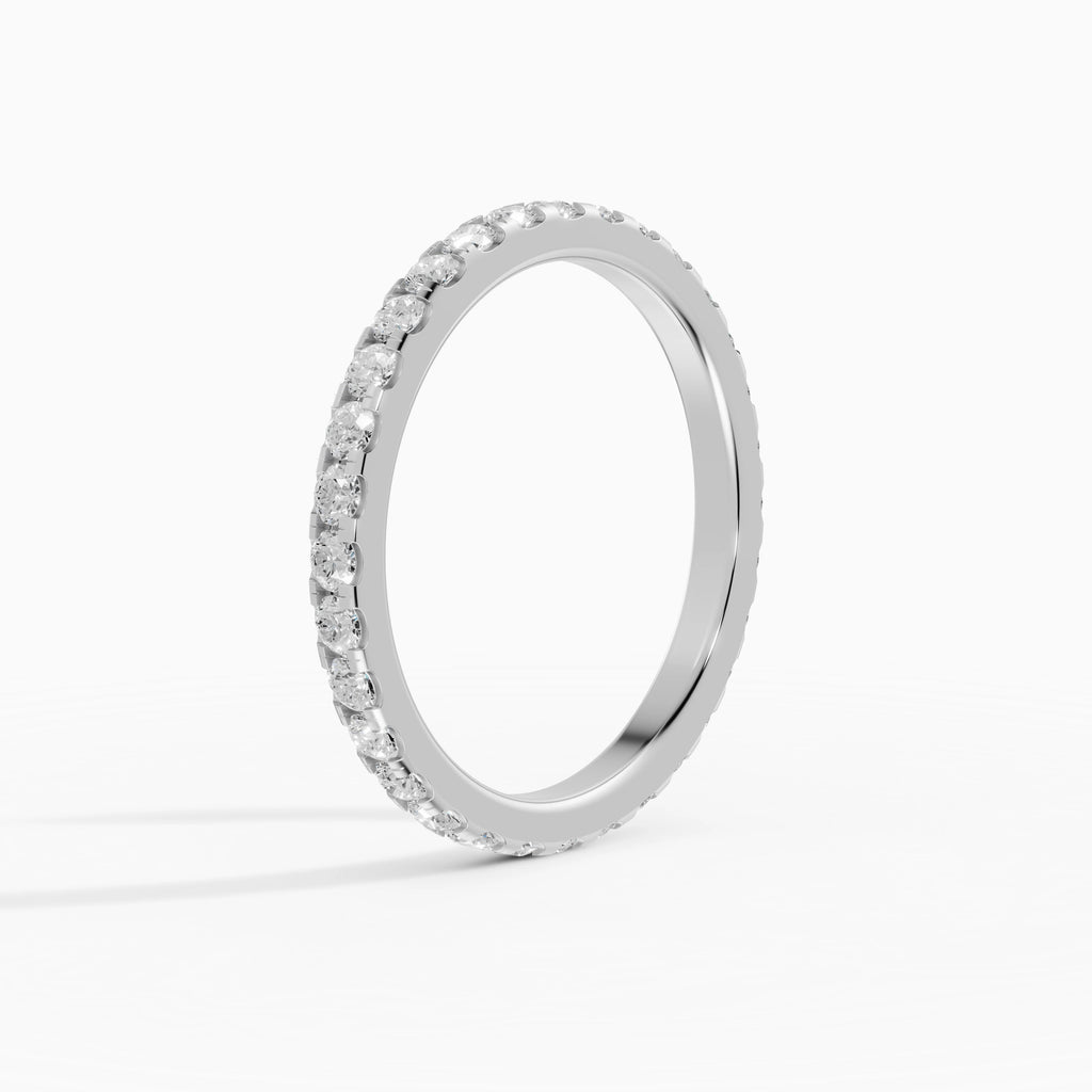 Alianzas Celeste en oro blanco - BRAVORA joyería