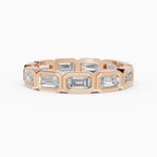 Alianzas eternity Estela en oro rosa - BRAVORA joyería