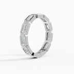 Alianzas eternity Estela en oro blanco - BRAVORA joyería