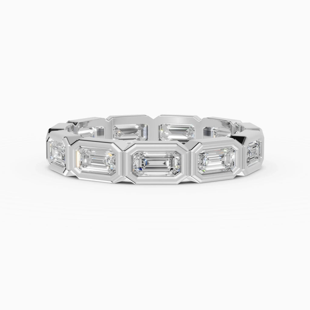 Alianzas eternity Estela en oro blanco - BRAVORA joyería