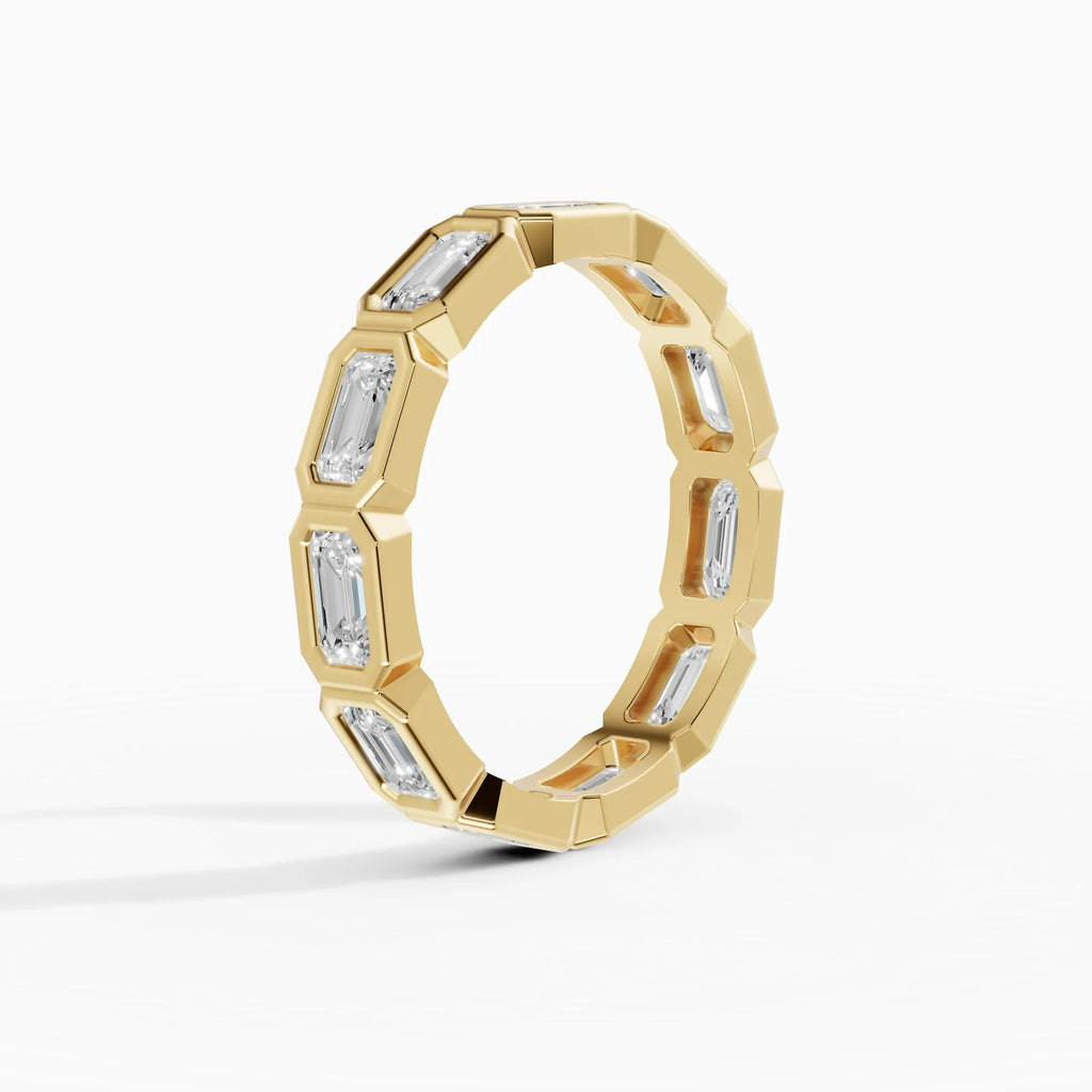 Alianzas eternity Estela en oro amarillo - BRAVORA joyería