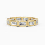Alianzas eternity Estela en oro amarillo - BRAVORA joyería