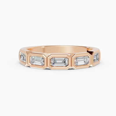 Alianzas Estela en oro rosa - BRAVORA joyería