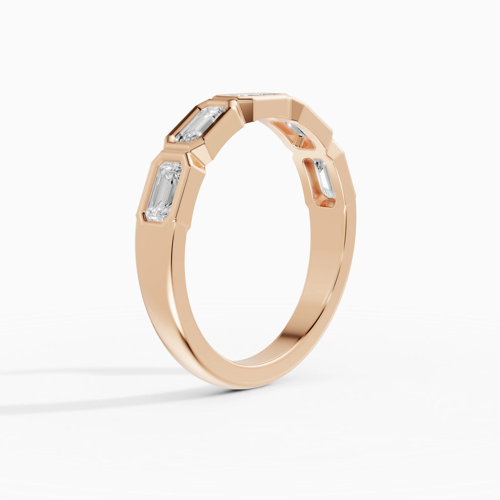 Alianzas Estela en oro rosa - BRAVORA joyería